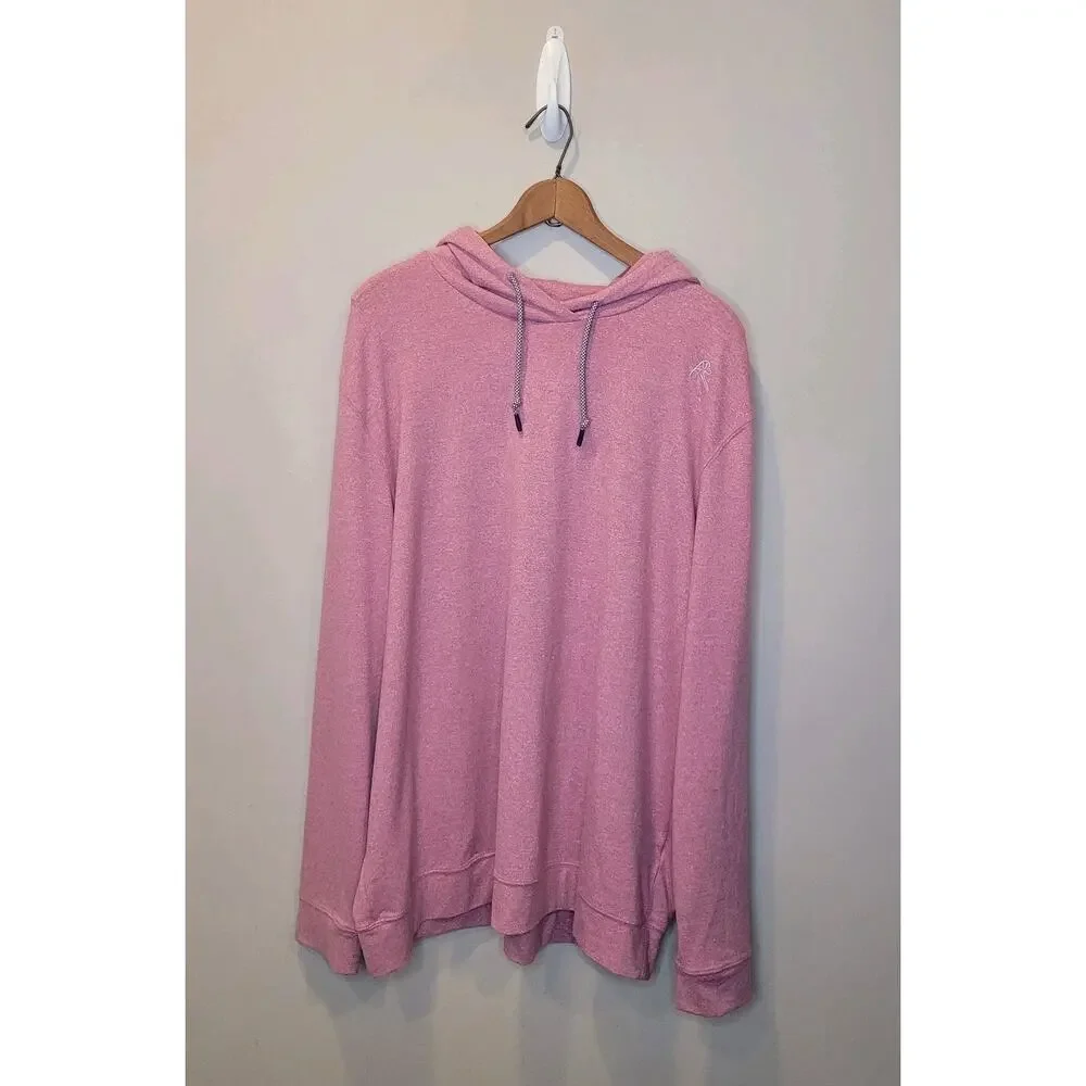 Rhoback Mens Heathered Red Hesi Performance Hoodie Pullover Size XXL Athleisure